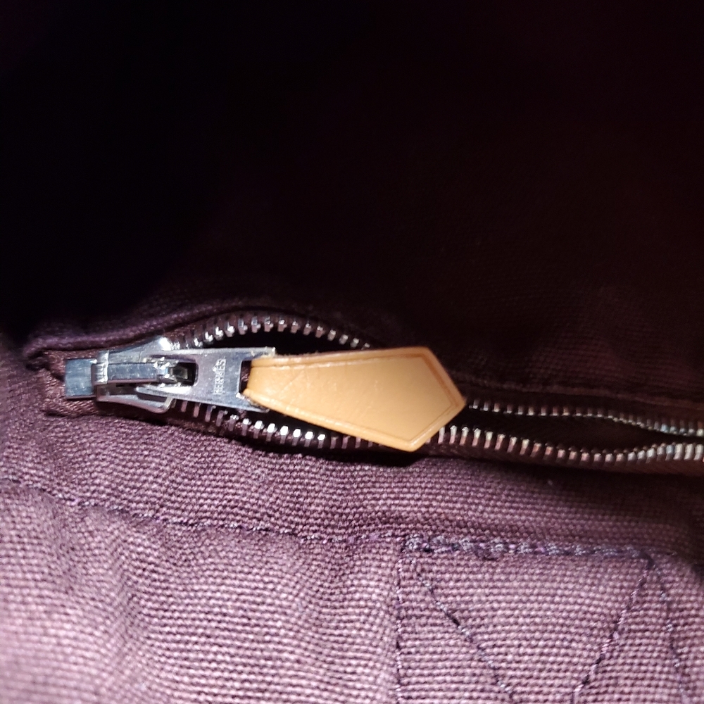 Hermès Fourre Tout PM,Tote Bag Purple Canvas - Picture 7 of 11